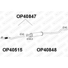 OP40847 VENEPORTE Предглушник вихлопних газів