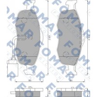 FO 493081 FOMAR Friction Комплект гальмівних колодок дисковий гальм