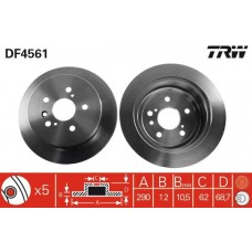 DF4561 TRW Гальмівний диск
