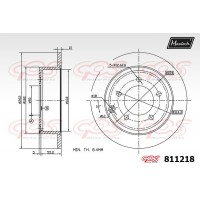 811218 MAXTECH Гальмівний диск