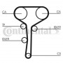 CT977K3 CONTINENTAL CTAM Комплект ременя ГРМ