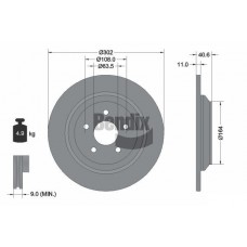 BDS1559 BENDIX Braking Гальмівний диск