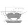 TX 11-62 TOMEX Brakes КомплеК т гальмівних колодок, дискове гальмо