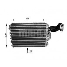 AE 31 000S MAHLE Випарник кондиціонера