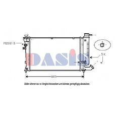 060019N AKS DASIS Радіатор охолодження двигуна
