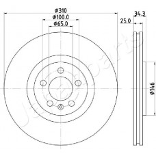 DI-0900 JAPANPARTS Гальмівний диск