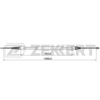 BZ-1139 ZEKKERT Тросик, cтояночный тормоз