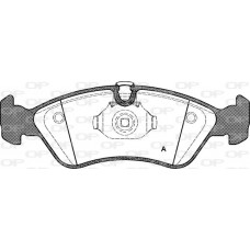 BPA0286.50 OPEN PARTS Комплект гальмівних колодок дисковий гальм
