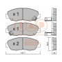 704-06036P IAP QUALITY PARTS Комплект гальмівних колодок дисковий гальм