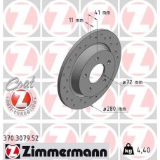 370.3079.52 ZIMMERMANN Гальмівний диск