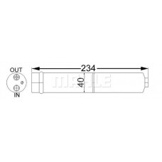 AD 247 000S MAHLE Осушувач кондиціонера