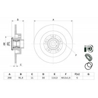 0 986 479 F42 BOSCH Гальмівний диск