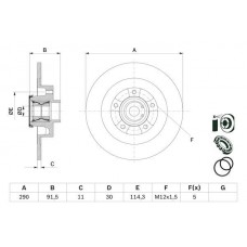0 986 479 F42 BOSCH Гальмівний диск