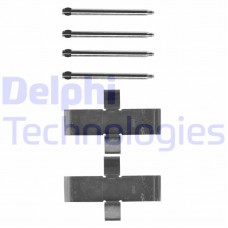 LX0107 DELPHI Комплектуючі колодки дискового гальма