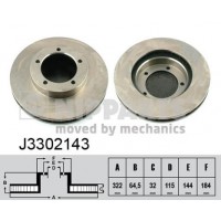 J3302143 NIPPARTS Гальмівний диск