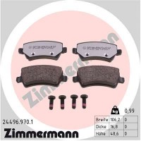 24496.970.1 ZIMMERMANN Комплект гальмівних колодок дисковий гальм