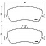 P 50 086 BREMBO Комплект гальмівних колодок дисковий гальм