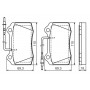 0 986 424 658 BOSCH Комплект гальмівних колодок дисковий гальм