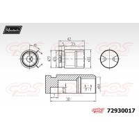 72930017 MAXTECH Поршень корпус скоби гальма