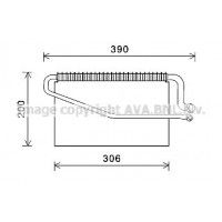 MSV595 AVA QUALITY COOLING Випарник кондиціонера