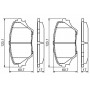 0 986 424 719 BOSCH Комплект гальмівних колодок дисковий гальм