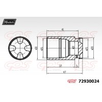 72930024 MAXTECH Поршень корпус скоби гальма