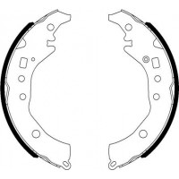 8DB 355 022-021 HELLA PAGID Комплект гальмівних колодок