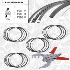R1003700VR1 ET ENGINETEAM Комплект поршневих кілець