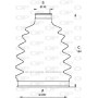 SJK7201.00 OPEN PARTS Комплект пыльника, Привідний вал