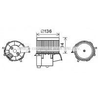 FT8434 AVA QUALITY COOLING Вентилятор салону