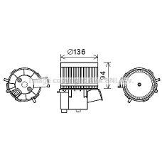 FT8434 AVA QUALITY COOLING Вентилятор салону