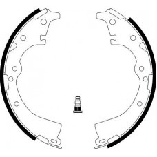 8DB 355 002-201 HELLA PAGID Комплект гальмівних колодок