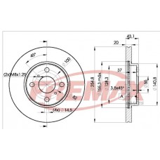 BD2040 FREMAX BRAKE DISC HIGH CARBON