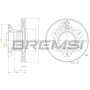CD5208V BREMSI Гальмівний диск