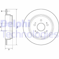 BG4694C DELPHI Гальмівний диск