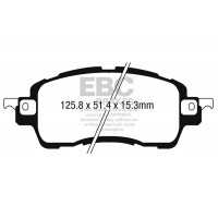 DPX2275 EBC Brakes Комплект гальмівних колодок дисковий гальм