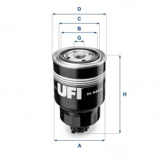 24.444.00 UFI Паливний фільтр