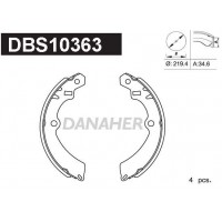 DBS10363 DANAHER Комплект гальмівних колодок