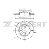 BS-5356B ZEKKERT Гальмівний диск