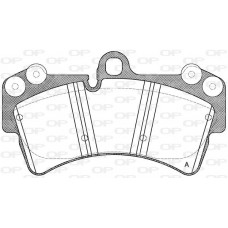 BPA0995.00 OPEN PARTS Комплект гальмівних колодок дисковий гальм