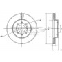 TX 70-68 TOMEX Brakes Гальмівний диск