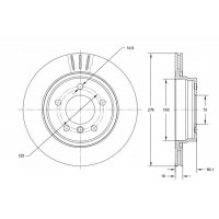 TX 71-57 TOMEX Brakes Гальмівний диск