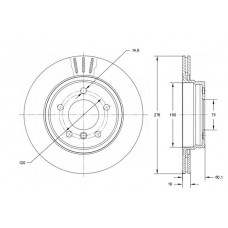 TX 71-57 TOMEX Brakes Гальмівний диск
