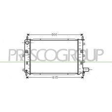 FD024R005 PRASCO Радіатор охолодження двигуна