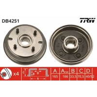 DB4251 TRW Гальмівний барабан