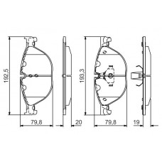 0 986 495 439 BOSCH КомплеК т гальмівних колодок, дискове гальмо