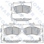 FO 872681 FOMAR Friction Комплект гальмівних колодок дисковий гальм