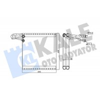352240 KALE OTO RADYATÖR Випарник кондиціонера