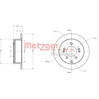 6110396 METZGER Гальмівний диск