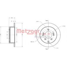 6110396 METZGER Гальмівний диск